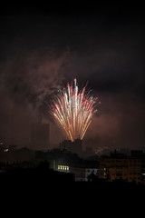 Fireworks of the city of Malaga