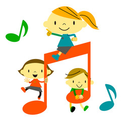 kids having fun with music