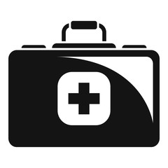 Medical kit icon. Simple illustration of medical kit vector icon for web design isolated on white background