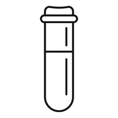 Lab test blood icon. Outline lab test blood vector icon for web design isolated on white background