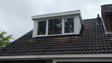 worker renovating a building