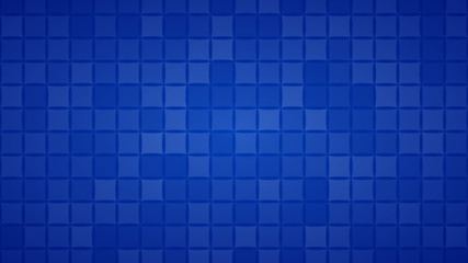 Abstract background of small squares or pixels in blue colors