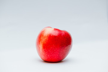 Red apple isolated on white background