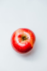 Red apple isolated on white background