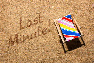 Last minute vacation (holiday) - poster concept