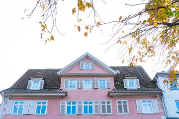 pink building in Esslingen am Neckar, Germanu