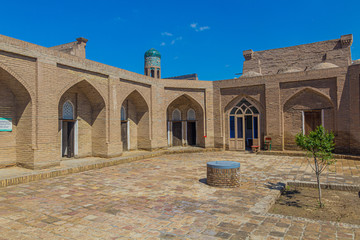 Fototapeta premium Courtyard in the old town of Khiva, Uzbekistan