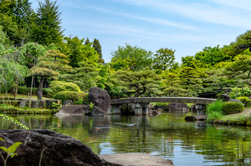 Fototapeta na wymiar Koko-en garden in Himeji city