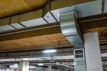 Ceiling insulation, ventilation system air ducts