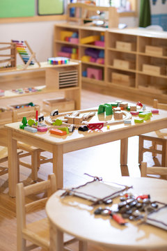 Train set on desk