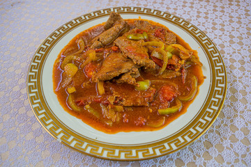 Typical meal of Turkmenistan - kakmach