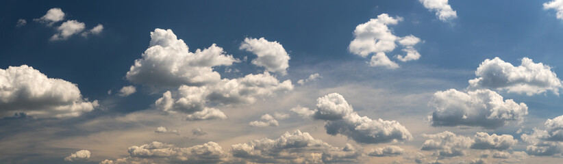 white clouds in the blue sky