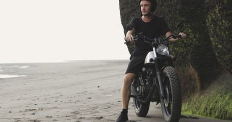 biker beach motorcycle