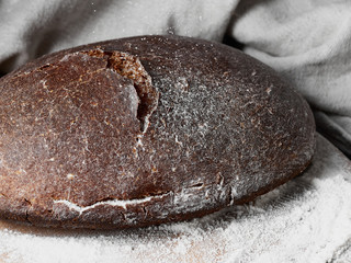 handmade black bread