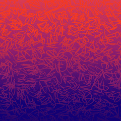 Vector seamless scribble pattern, made of chaotic lines.