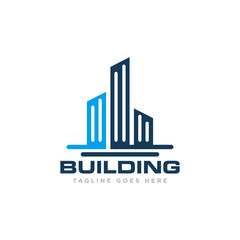 Building Construction Logo Design Vector