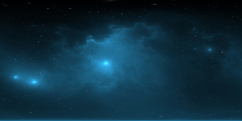 360 degree stellar system and nebula. Panorama, environment 360° HDRI map (15000x7500). Equirectangular projection, spherical panorama