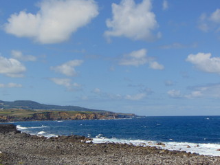 Férias na Ilha Terceira Açores - Portugal, mar, céu, costa, flores