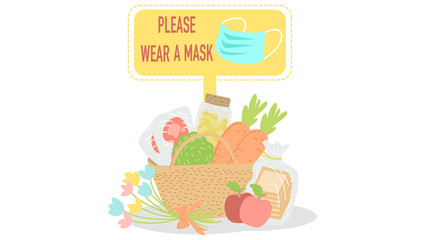 caution sign with word 