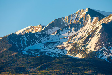 Beautiful view of mountain Sopris Aspen Glen Colorado