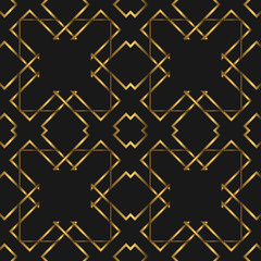 Golden Luxurious Seamless Pattern