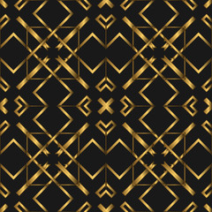 Golden Luxurious Seamless Pattern