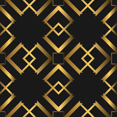 Golden Luxurious Seamless Pattern