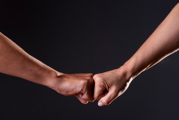 Handshake. Concept of union.