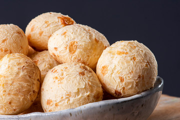 Traditional Brazilian cheese bread.