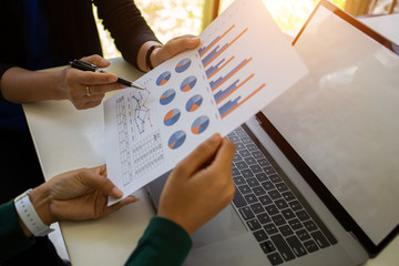 concept Team business Present tax on desk about at home office.