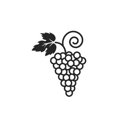Grapes icon flat vector illustration