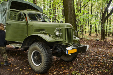 Fototapeta premium Military lorry