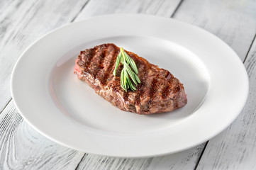Beef steak with fresh rosemary