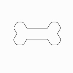 Dog Bones Vector Icon Template. Colorful Dog Bones Lined High Quality Sign and Symbol on a White Background.