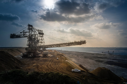 Germany, North Rhine-Westphalia, Juechen, Garzweiler surface mine, Stacker