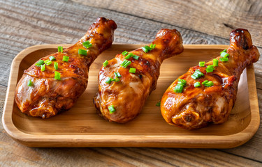 Grilled chicken drumsticks