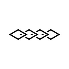 Rhombus set abstract vector logo design template. Business, jewelry, fashion concept. Luxury symbol