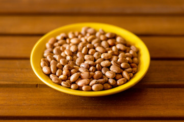 bowl of small brown beans