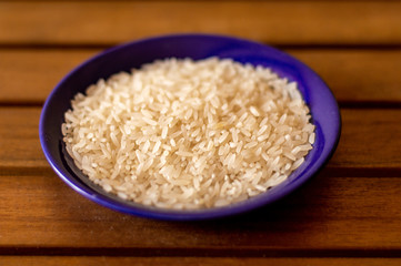 bowl of raw white rice