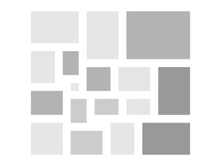 Mood board template collage frames for photo or illustration. Vector frame for photographies and pictures, Creative photo collage or puzzle. Vector board template montage.