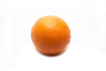 Orange on a white background. Fresh and juicy