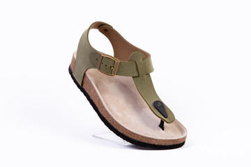 orthopedic leather slippers for women