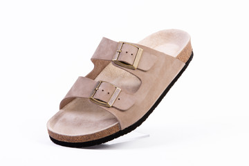 orthopedic leather slippers for women