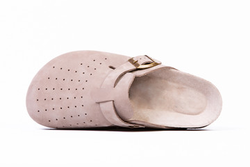 orthopedic leather slippers for women