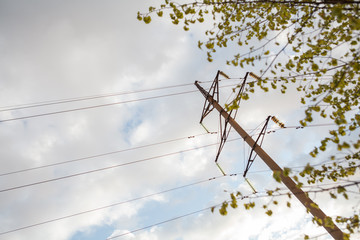 электрические столбы,electric poles,