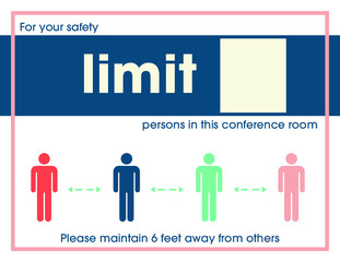 Limit (blank) Persons in this Conference Room