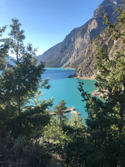 A view at Seton Lake Campsite in Lillooet, BC, Canada