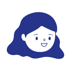 Isolated avatar woman cartoon vector design