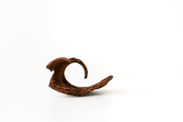 Nature object (
bark) for decoration isolated on a white background.