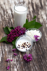 dairy products close up